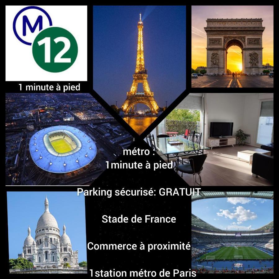 Big Logement , Jo2024, Stade De France, Paris, Metro , Parking Gratuit Saint-Denis  Kültér fotó